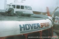 SRN4 Sir Christopher (GH-2008) being broken up at Dover